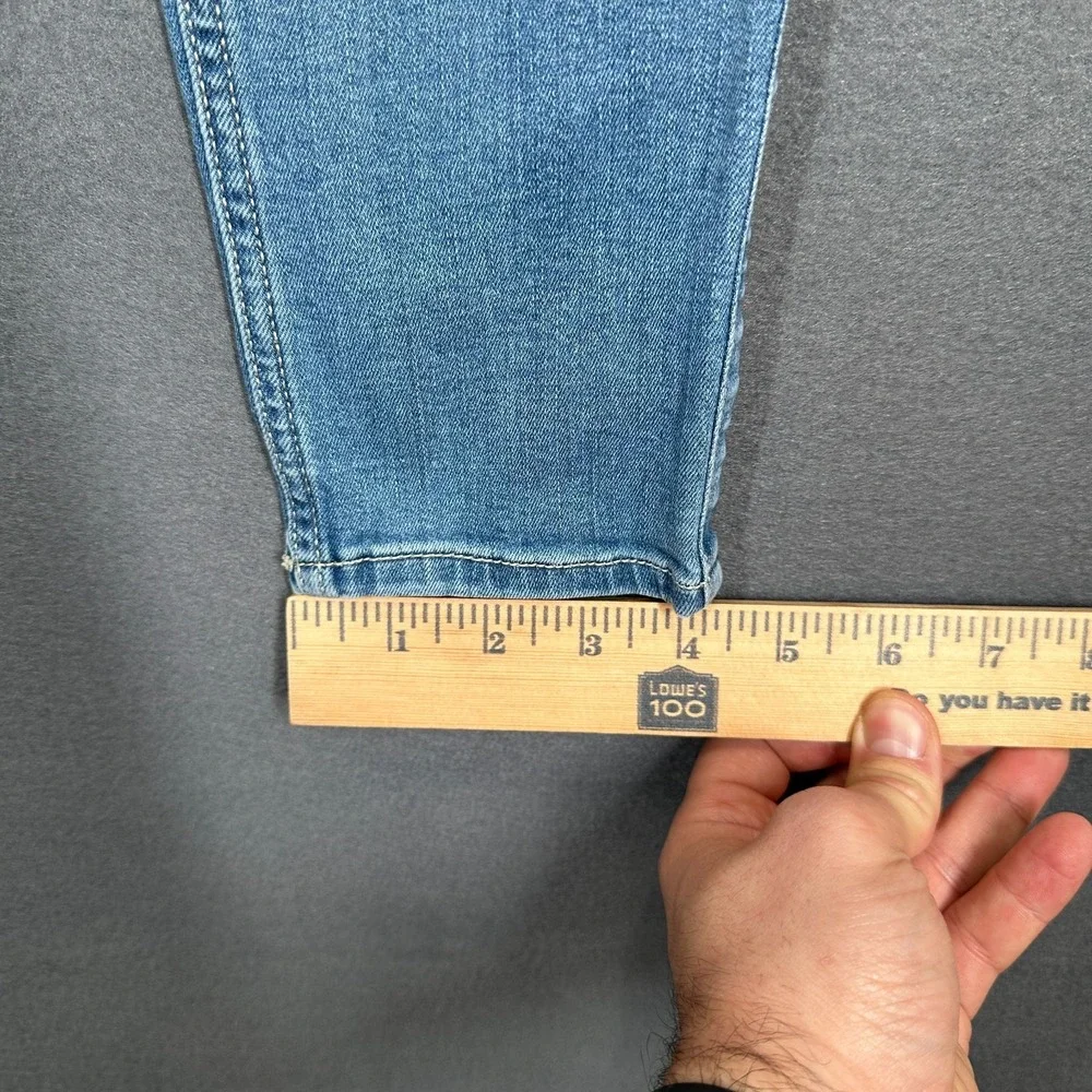 Hollister Jeans Womens 5R Blue Denim Classic Stretch High Rise Crop Super Skinny